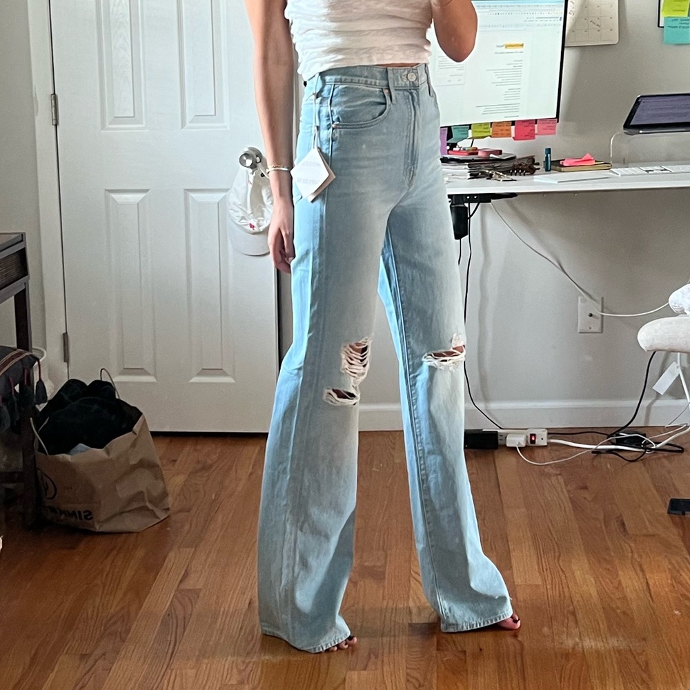 MOTHER Blue Vintage-Inspired Jeans